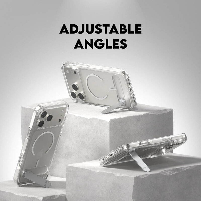 Husa iPhone 17 Pro Max PanzerGlass® CARE Feature Kickstand MagSafe, transparenta