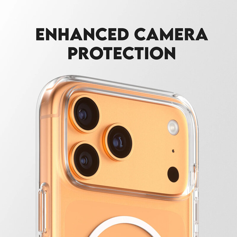 Husa iPhone 17 Pro Max PanzerGlass® CARE Feature Kickstand MagSafe, transparenta