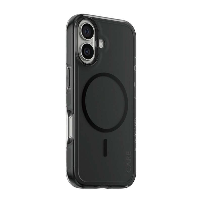 Husa iPhone 17 PanzerGlass® CARE Flagship Urban Explorer Black MagSafe, fumuriu