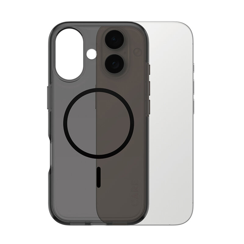 Husa iPhone 17 PanzerGlass® CARE Flagship Urban Explorer Black MagSafe, fumuriu