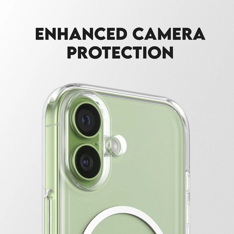 Husa iPhone 17 PanzerGlass® CARE Feature Kickstand MagSafe, transparenta