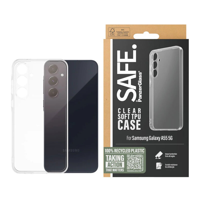 Husa Samsung Galaxy A55 5G SAFE. by PanzerGlass® TPU Series, transparenta