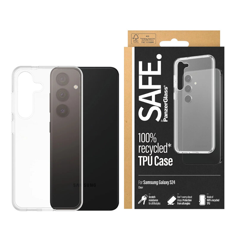 Husa Samsung Galaxy S24 SAFE. by PanzerGlass® TPU Series, transparenta