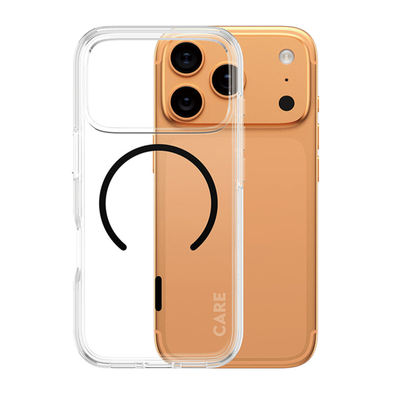 Husa iPhone 17 Pro PanzerGlass® CARE Flagship Urban Explorer Black MagSafe, transparenta