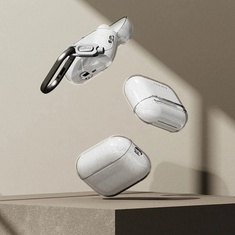 Husa AirPods Pro 3 Ringke Air, transparent/sclipici