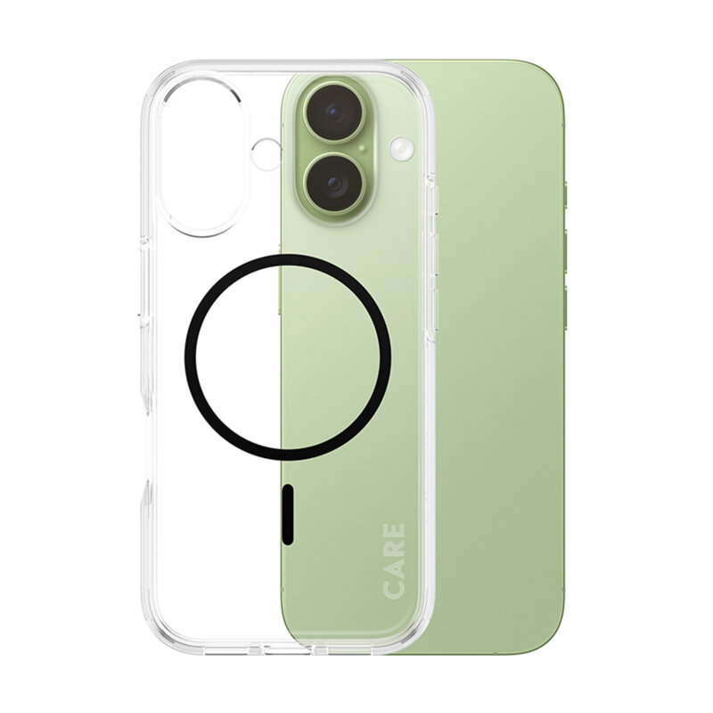 Husa iPhone 17 PanzerGlass® CARE Flagship Urban Explorer Black MagSafe, transparenta