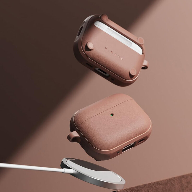 Husa AirPods Pro 3 cu carabinera Ringke Onyx Magnetic, oranj