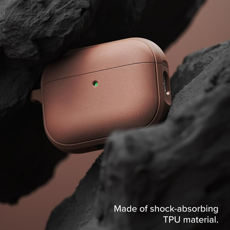 Husa AirPods Pro 3 cu carabinera Ringke Onyx Magnetic, oranj