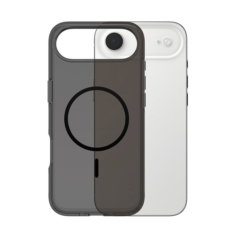 Husa iPhone 17 Air PanzerGlass® CARE Flagship Urban Explorer Black MagSafe, fumuriu