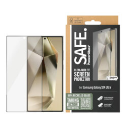 Folie Samsung Galaxy S24 Ultra SAFE. by PanzerGlass® Ultra-Wide Fit w. EasyAligner, negru