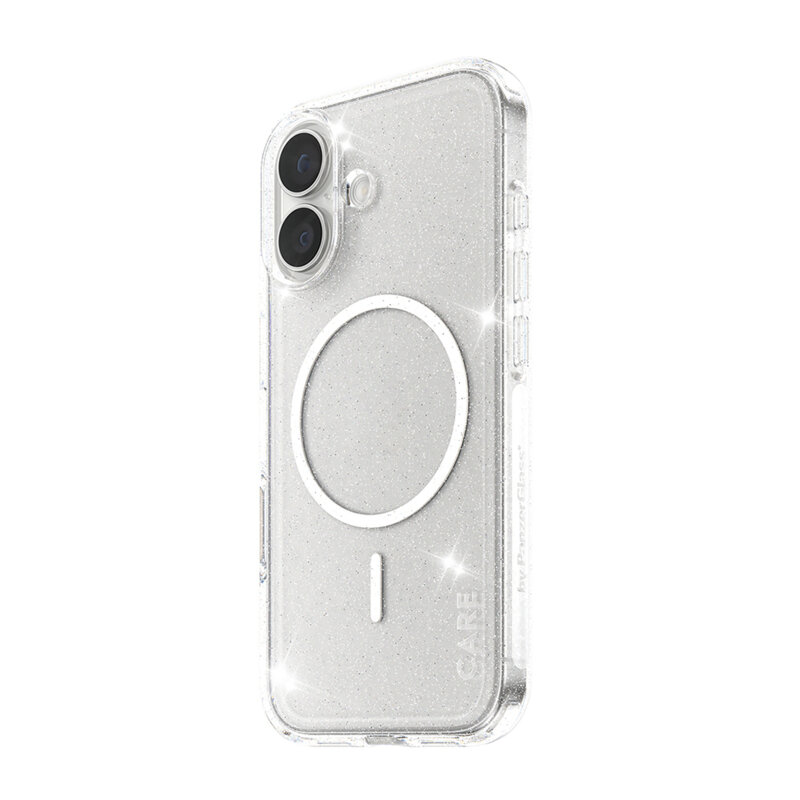 Husa iPhone 17 PanzerGlass® CARE Flagship Urban Explorer Star Lit White MagSafe, transparenta