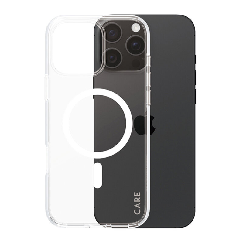 Husa iPhone 16 Pro PanzerGlass® CARE Flagship Urban Combat White MagSafe, transparenta