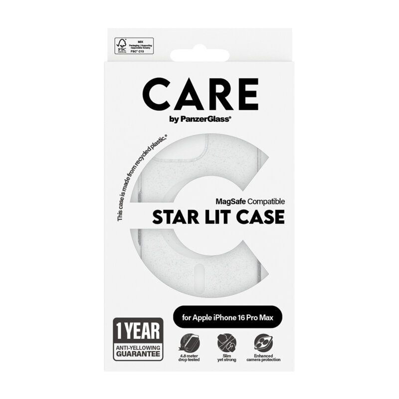 Husa iPhone 16 Pro Max PanzerGlass® CARE Flagship Urban, transparenta