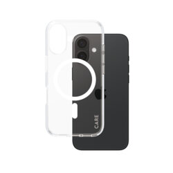 Husa iPhone 16 PanzerGlass® CARE Flagship Urban Combat White MagSafe, transparenta