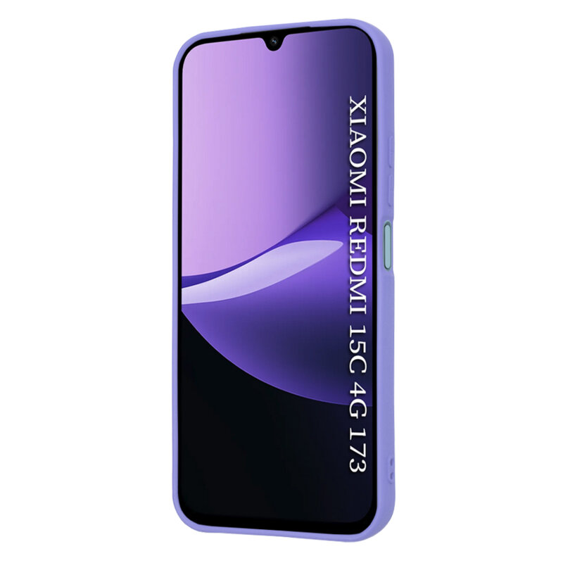 Husa silicon Xiaomi Redmi 15C 4G Techsuit SoftFlex, violet