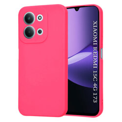 Husa silicon Xiaomi Redmi 15C 4G Techsuit SoftFlex, fucsia