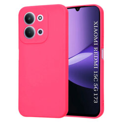 Husa silicon Xiaomi Redmi 15C 5G Techsuit SoftFlex, fucsia