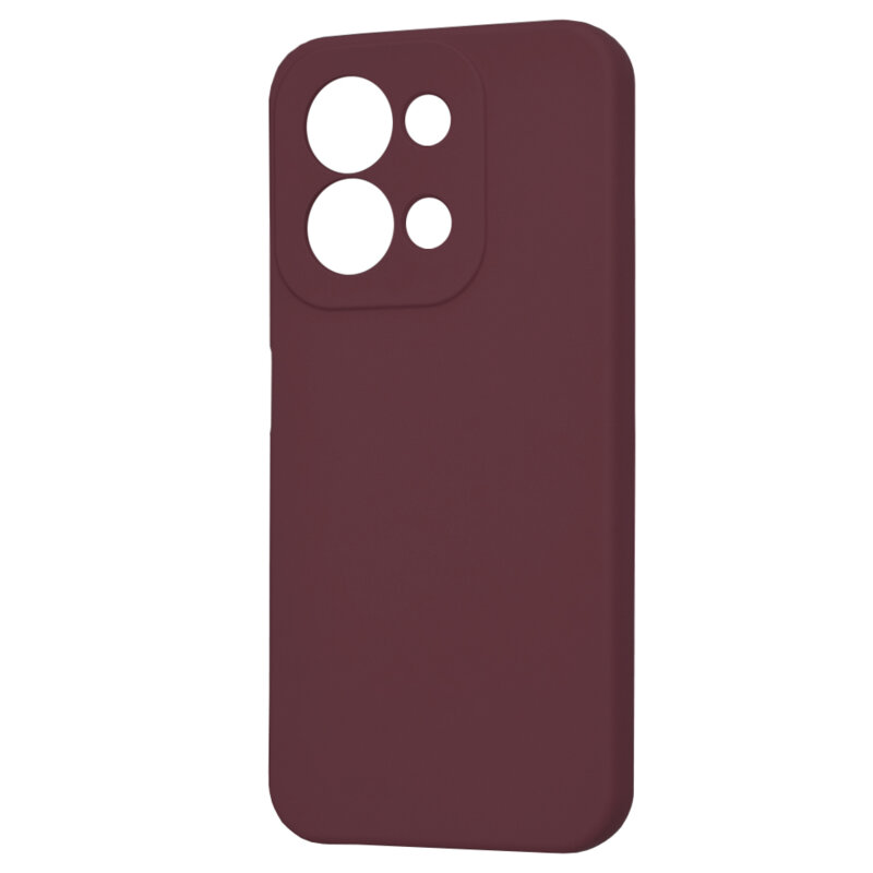 Husa silicon Xiaomi Redmi 15C 5G Techsuit SoftFlex, bordo