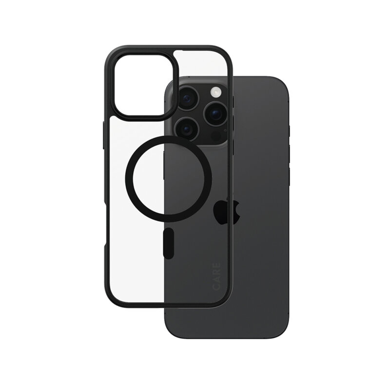 Husa iPhone 16 Pro Max PanzerGlass® CARE Flagship Urban Combat Black MagSafe, negru