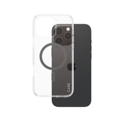 Husa iPhone 16 Pro Max PanzerGlass® CARE Flagship Urban Combat Black MagSafe, transparenta