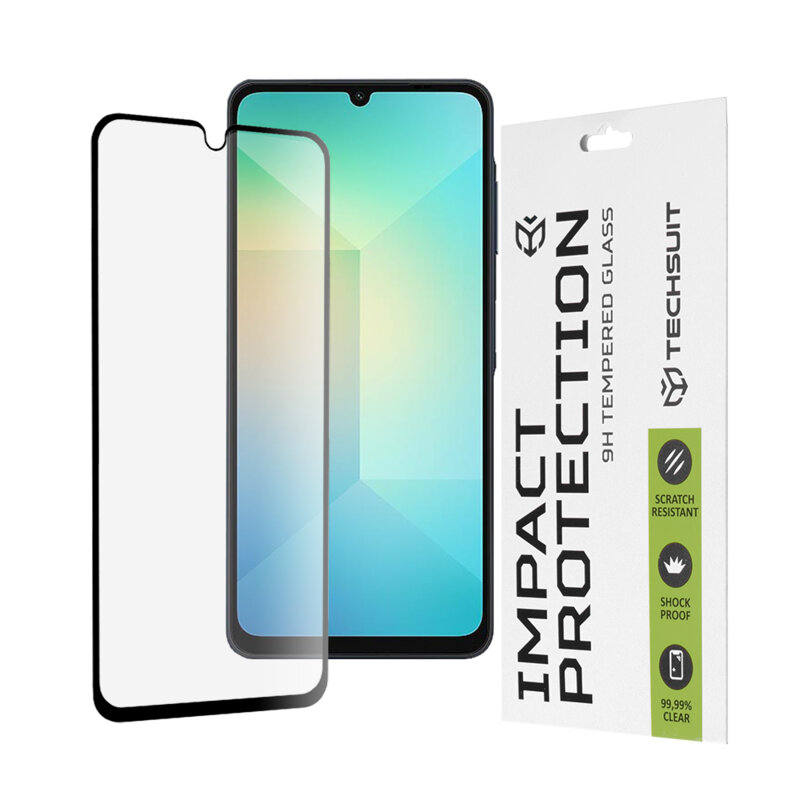 Folie sticla Samsung Galaxy A07 4G Techsuit 111D Full Glue Full Cover, negru