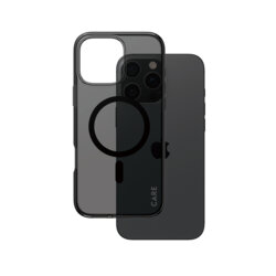 Husa iPhone 16 Pro Max PanzerGlass® CARE Flagship Urban Combat Black MagSafe, fumuriu