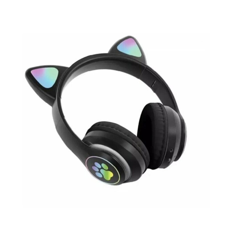Casti wireless on-ear BT5.0, Borofone Cat Ear, BO18, negru