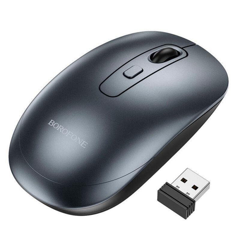 Mouse wireless 1600DPI, Borofone Winner, BG13, negru
