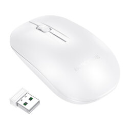 Mouse wireless 1000DPI, Borofone Planet, BG14, alb