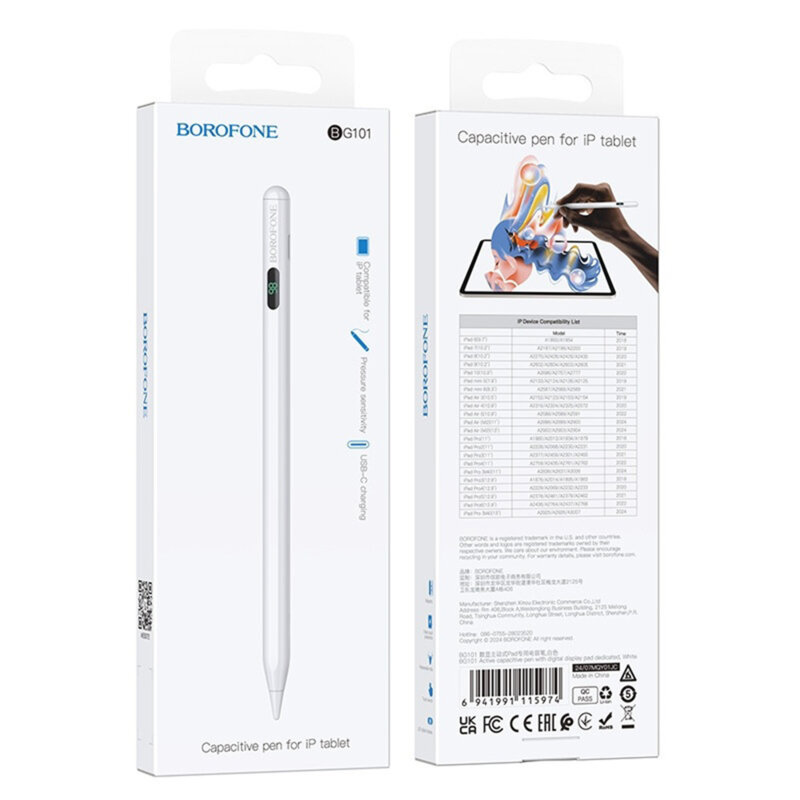 Stylus tablete magnetic iPad, Borofone Active Capacitive, BG101