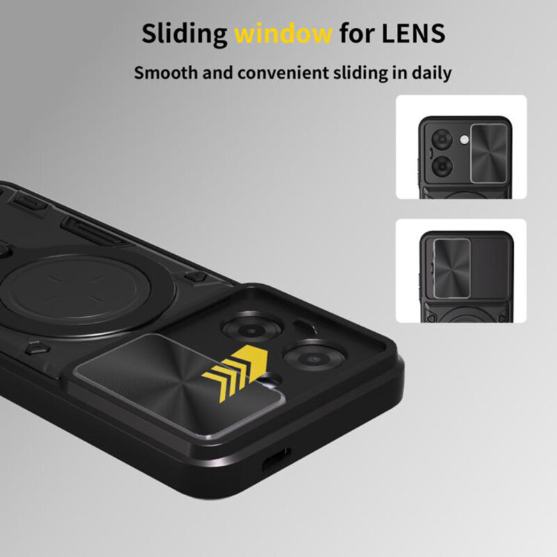 Husa Xiaomi Redmi A5 4G (Standard) Techsuit CamGuard Pro, roz auriu