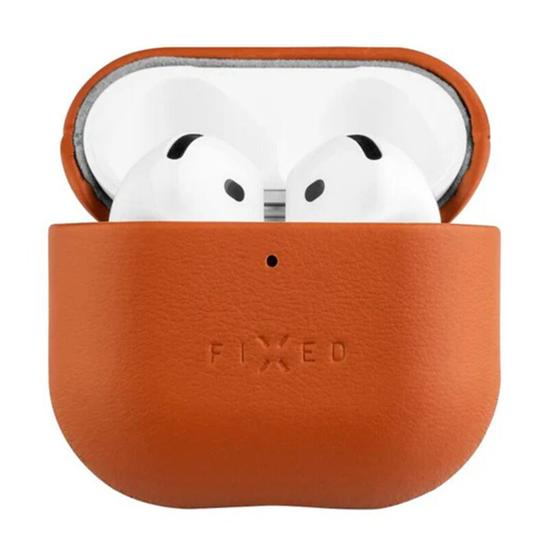 Husa AirPods 4 Fixed PodsLeather, maro, FIXLP-1473-BRW