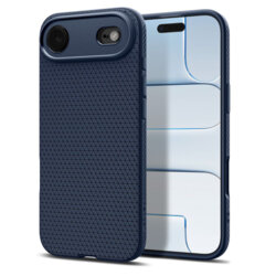 Husa iPhone 17 Air Spigen Liquid Air, bleumarin