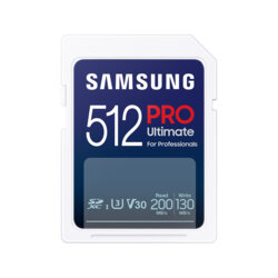 Card SDXC 512GB Samsung PRO Ultimate, U3, albastru, MB-SY512S/WW