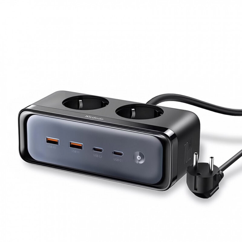 Prelungitor priza EU cu Schuko, Type-C, USB, 1.5m Mcdodo Energy Cube Series, CH-4610