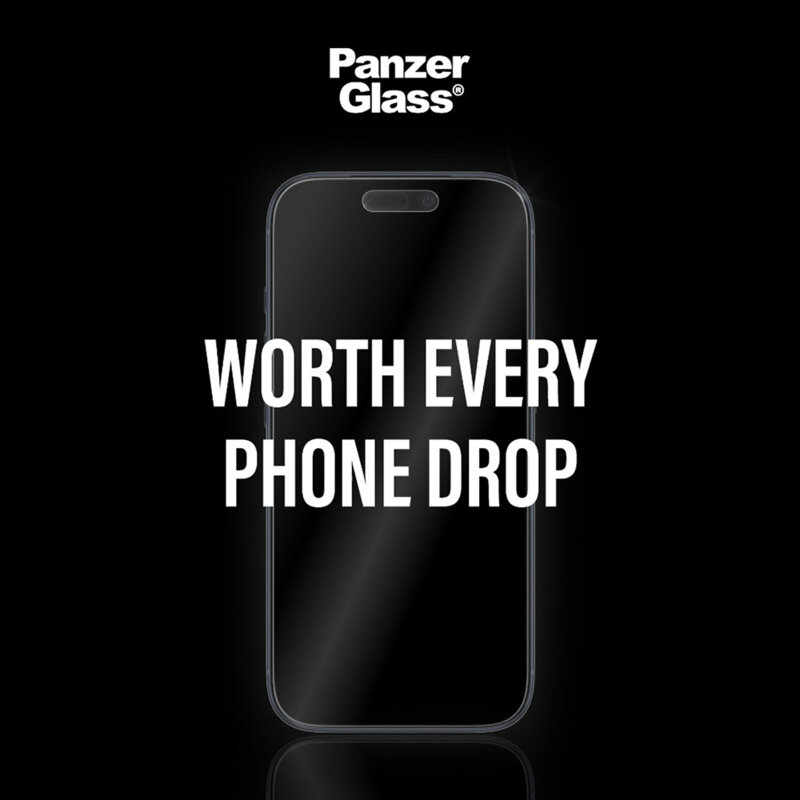 Folie iPhone 17 mata PanzerGlass® Anti-Reflective Armor w. EasyAligner, transparenta