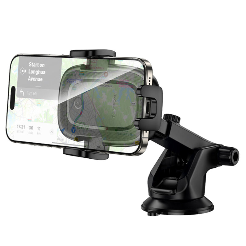 Suport auto cu incarcare wireless 15W, Borofone Follower, BH223