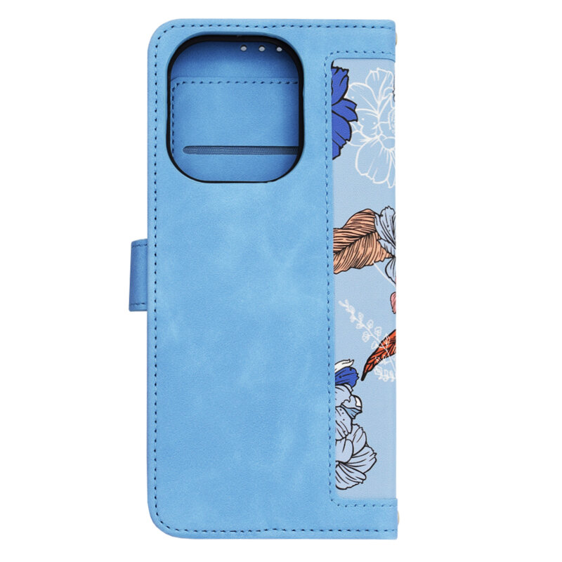 Husa personalizata fete Oppo A5 Pro 4G Techsuit FlipCraft, bleu