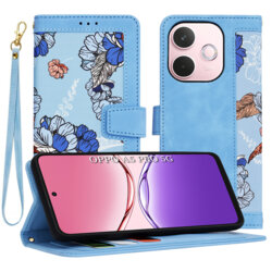 Husa personalizata fete Oppo A5 Pro 5G Techsuit FlipCraft, bleu
