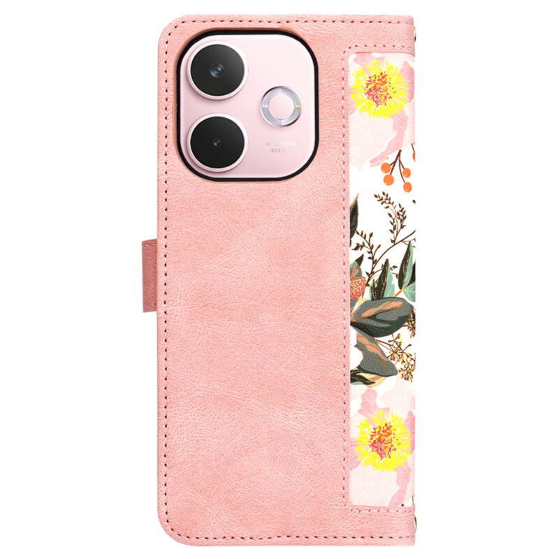 Husa personalizata fete Oppo A5 Pro 5G Techsuit FlipCraft, roz