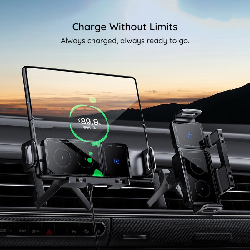 Suport auto cu incarcare wireless 15W, Techsuit ModoDock SW1