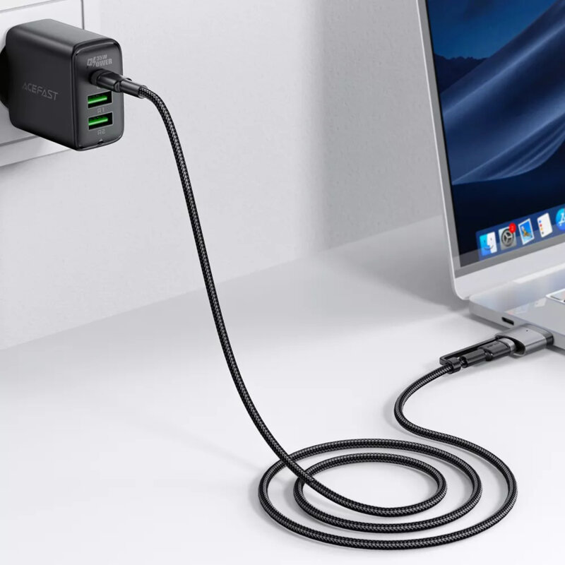 Cablu tip C + adaptor MagSafe 3, 240W Acefast, C22-05, 1.2m