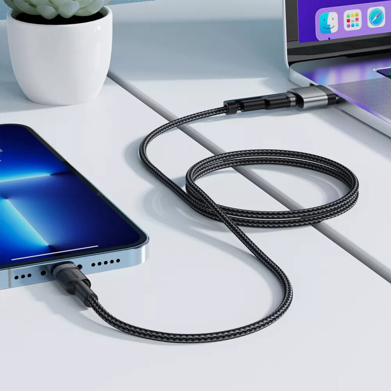 Cablu tip C + adaptor MagSafe 3, 240W Acefast, C22-05, 1.2m