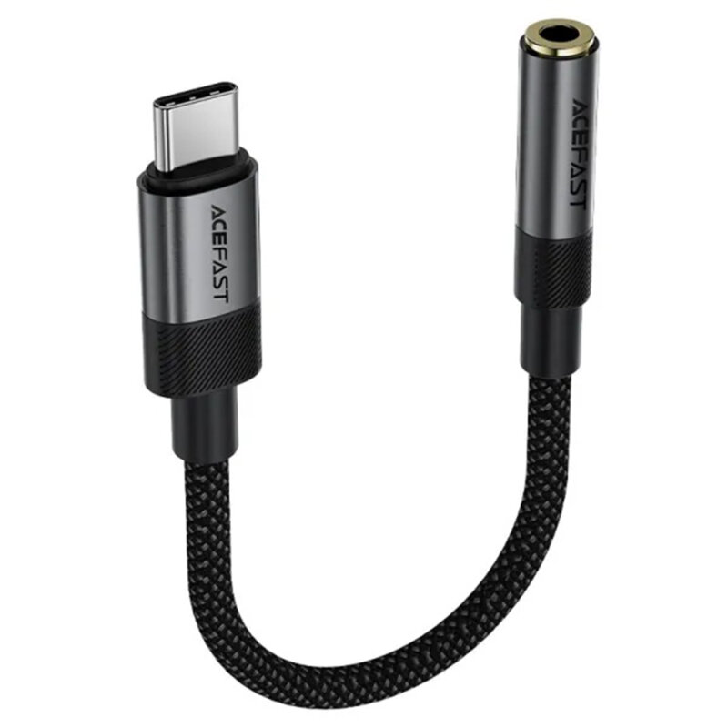 Adaptor audio, convertor USB-C, Jack 3.5mm Acefast, 15cm, J12
