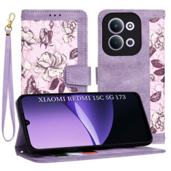 Husa personalizata fete Xiaomi Redmi 15C 5G Techsuit FlipCraft, mov