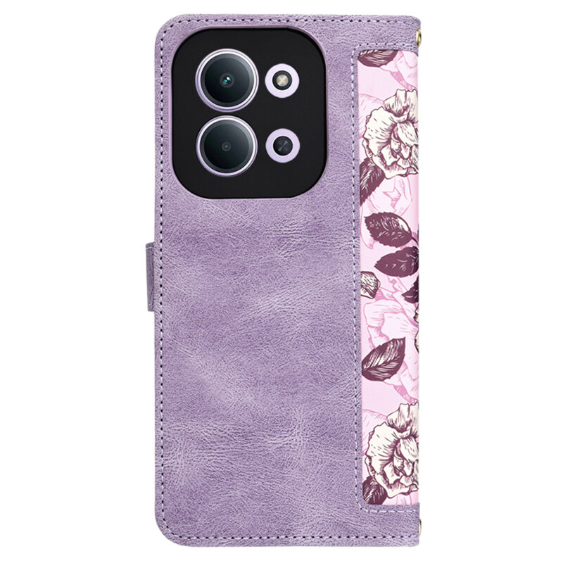 Husa personalizata fete Xiaomi Redmi 15C 5G Techsuit FlipCraft, mov