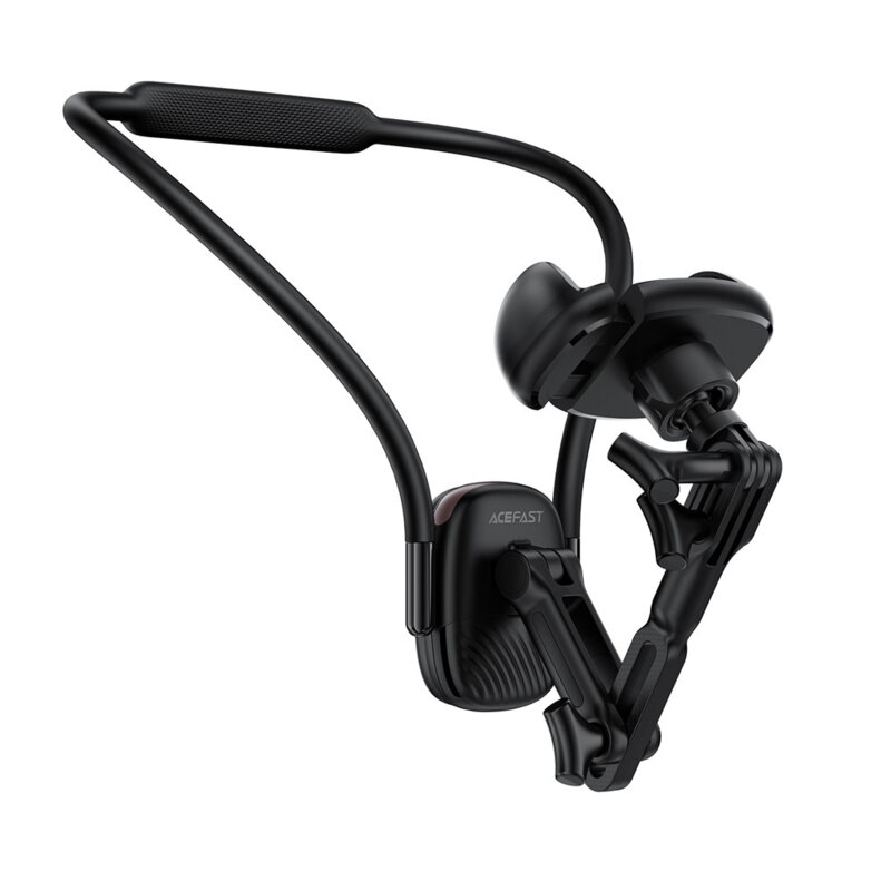 Suport telefon, GoPro pentru gat cu clips Acefast E33, negru