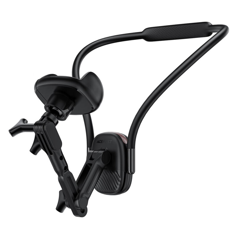 Suport telefon, GoPro pentru gat cu clips Acefast E33, negru