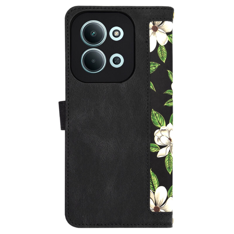 Husa personalizata fete Xiaomi Redmi 15C 4G Techsuit FlipCraft, negru