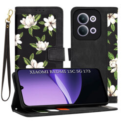 Husa personalizata fete Xiaomi Redmi 15C 5G Techsuit FlipCraft, negru